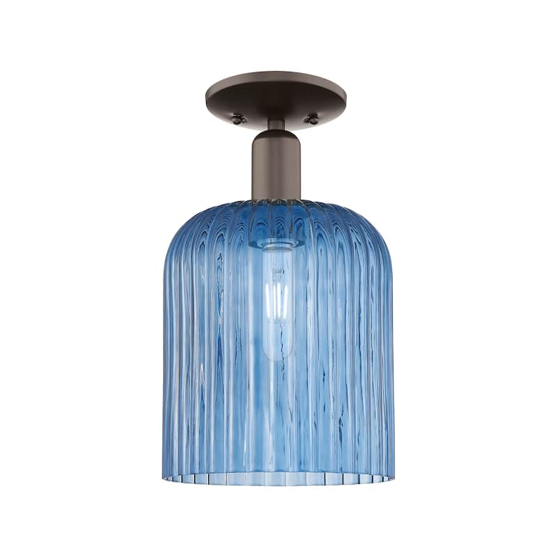 Innovations Lighting Endless Possibilities Arcadia - Bridal Veil - 1 Light 8" Semi-Flush Mount