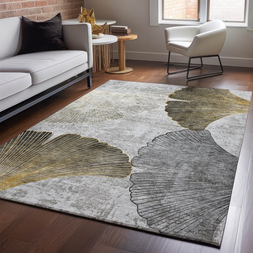 Premium Washable Super Soft Modern Floral Mayfield Rug