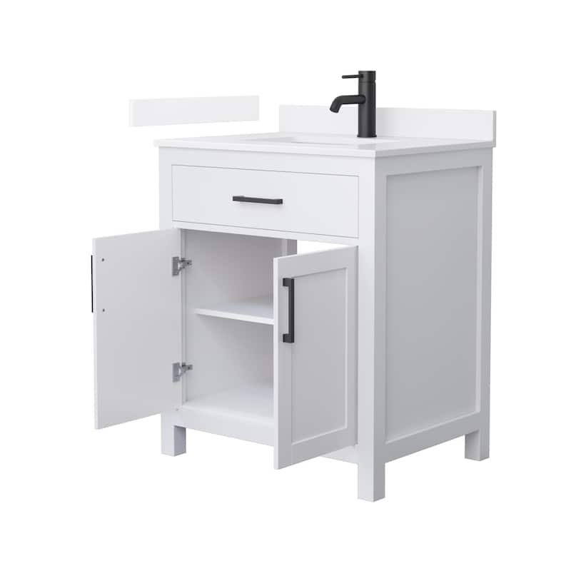 Wyndham Collection WCG2424-30S-QTZ-UNSMXX Beckett 30" Free Standing