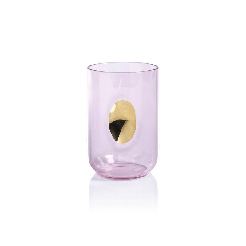 Ambrosi Tumblers with Gold Accent, Set of 4