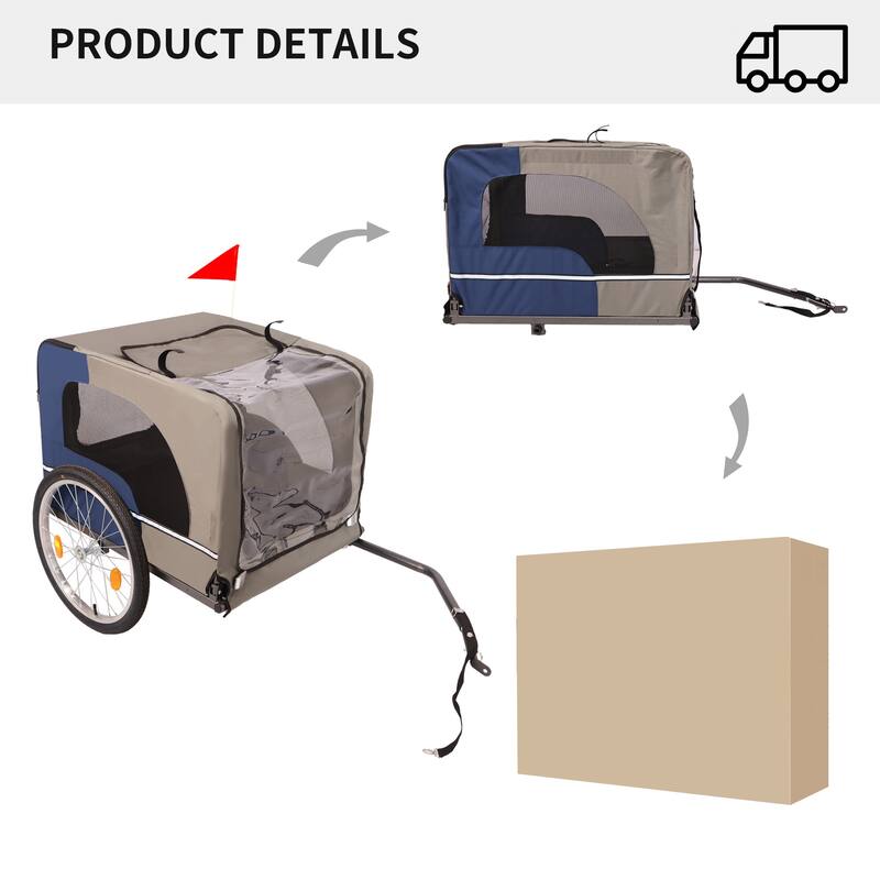 Tangkula Dog Bike Trailer