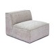 preview thumbnail 4 of 13, Mindy Chenille Basketweave Armless Chair Taupe