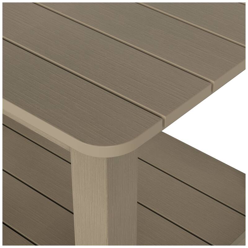 Vineyard HIPS Eco-Friendly Outdoor Modern Square All Weather Side Table