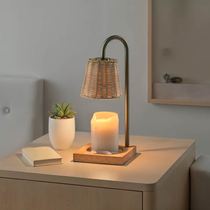 Ridgley Candlewarmer Lamp with Timer - Dimmable Wax Melt Heater, 3 Lighting Modes & Auto Shutoff