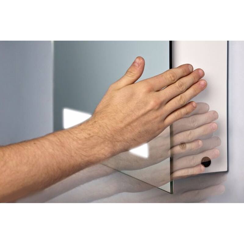 Miseno 60" W x 28" H Rectangular Frameless Wall Mounted Mirror with