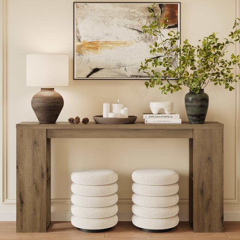 63'' Long Console Table with Storage