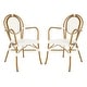 preview thumbnail 2 of 13, SAFAVIEH Outdoor Living Rosen Stacking Indoor/Outdoor Arm Chair (Set of 2)