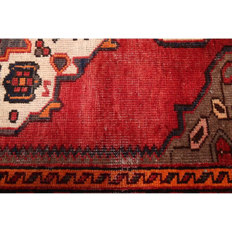 ECARPETGALLERY Hand-knotted Andelz Red Wool Rug - 4'0 x 6'5