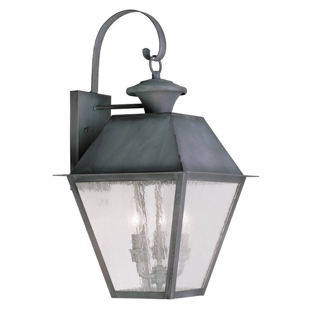 Livex Lighting Mansfield 2 Light 22" High Outdoor Wall Sconce