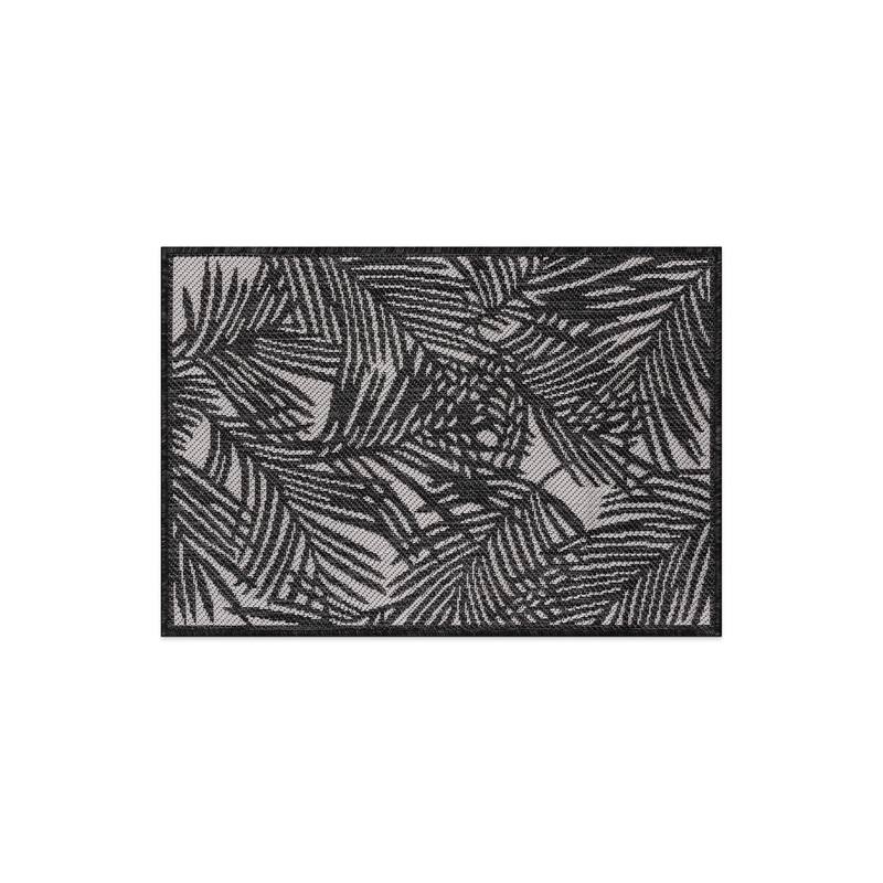World Rug Gallery Contemporary Palm Leaf Textured Flat Weave Indoor/Outdoor Area Rug