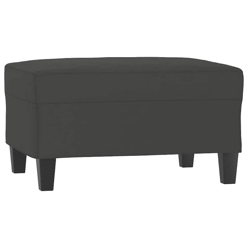 vidaXL Footstool Footrest Ottoman for Living Room Bedroom Microfiber Fabric