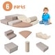 preview thumbnail 5 of 44, 6-Piece Kids Climb and Crawl Foam Play Set,Educational Activity Toys Khahi&Beige