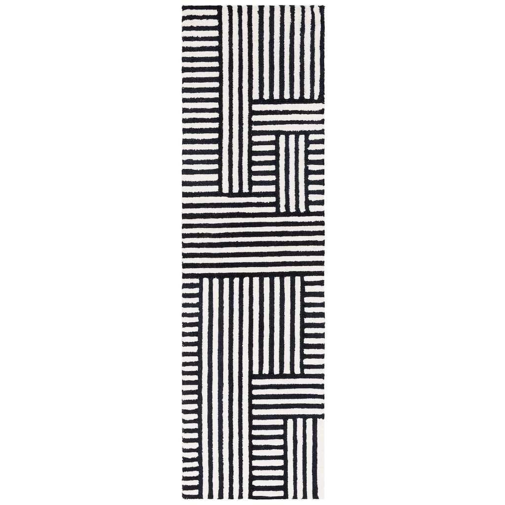 SAFAVIEH Handmade Chatham Eldbjorg Geometric Wool Rug