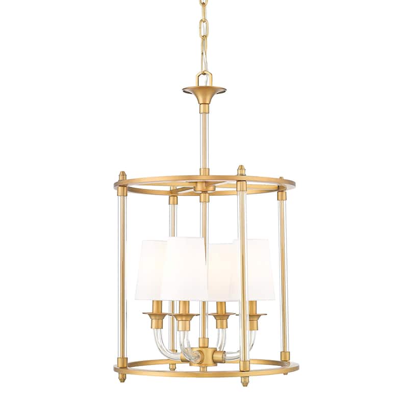 Z-Lite 1950-4C Katerina 4 Light 16" Wide Chandelier - Rubbed Brass