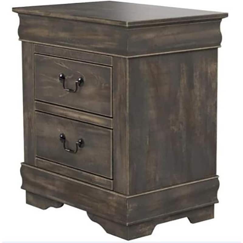Bedroom Nightstand with 2 Drawers Storage