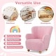 preview thumbnail 7 of 37, Costway Sherpa Kids Sofa with Solid Rubber Wood Legs for Boys & Girls - See Details