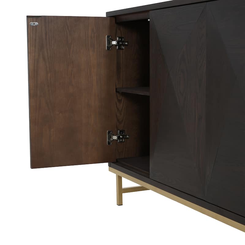 Christopher Knight Home - Tobias Wide Sideboard Buffet Cabinet for Stylish and Functional Storage