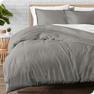 Bare Home Cotton Flannel Duvet Cover and Sham Set