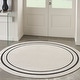 preview thumbnail 20 of 63, Nourison Essentials Indoor/Outdoor Solid Area Rug 4' Round - Ivory/Black