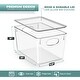 preview thumbnail 2 of 3, Sorbus Large Storage Clear Containers with Lids Toy Bins and Organizers - 8 Pk
