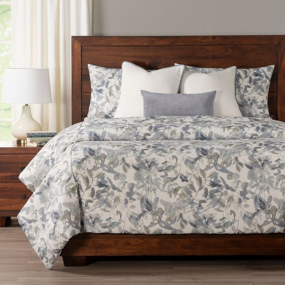 Siscovers Lake Placid Abstract Floral Print Duvet Set
