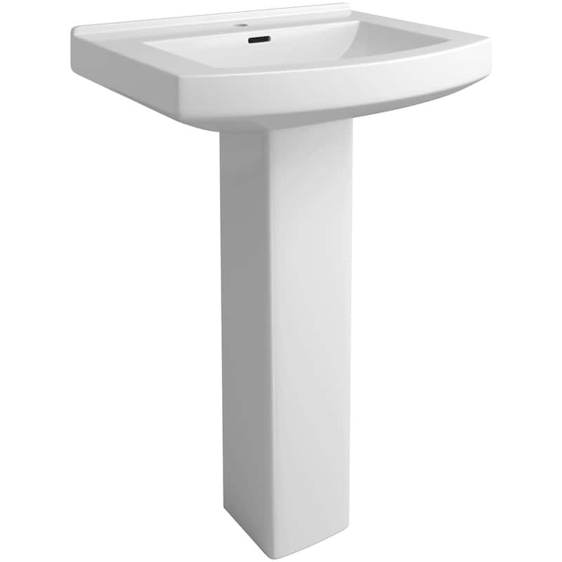 PROFLO PF7001 Otter Creek 24" Rectangular Vitreous China Pedestal