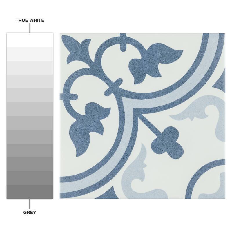 Merola Tile Arte Crystal 9-3/4" x 9-3/4" Porcelain Floor and Wall Tile