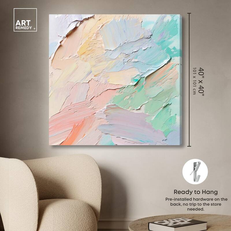 Flowing Mousse III Canvas by Art Remedy, Gallery Wrapped