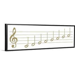 Shop Black And White Illustration Of Treble Clef With Scale Of 8