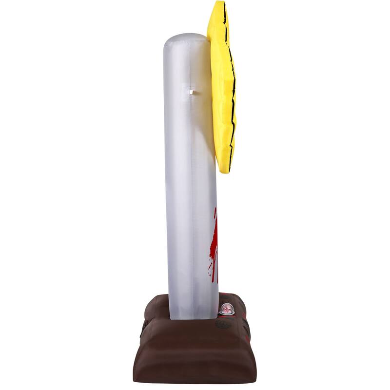 Haunted Hill Farm 6-ft. Prelit Inflatable Zombie Crossing Sign