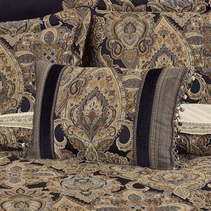 Amara Boudoir Decorative Throw Pillow - Polyester - Indigo - Accent