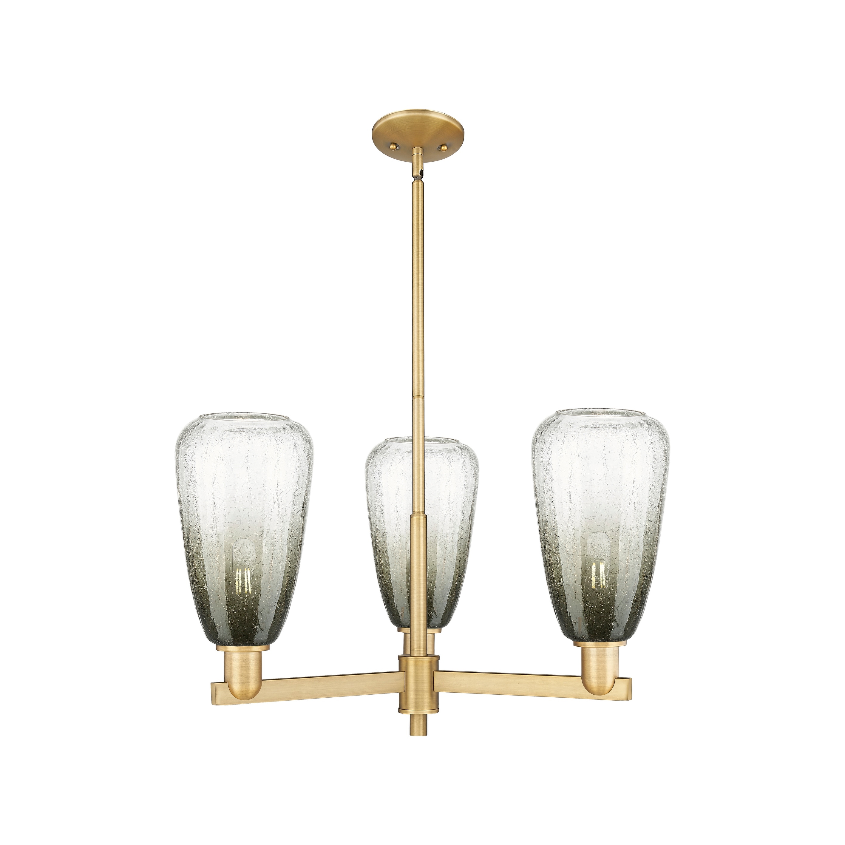 Innovations Lighting Downtown Urban - Brookhaven Almond - 3 Light 18" Stem Hung Chandelier