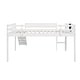 preview thumbnail 24 of 40, Kid-Friendly Design Full Size Loft Bed with Ladder Kids Bed