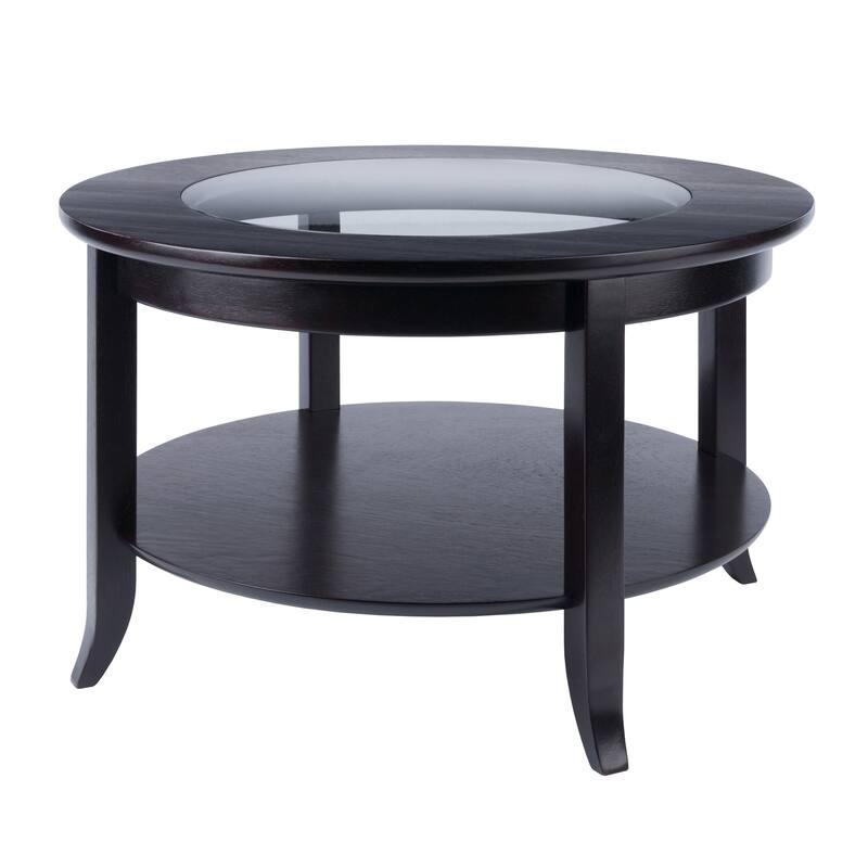 Genoa Coffee Table, Espresso - 30 x 30 x 18.03 inches