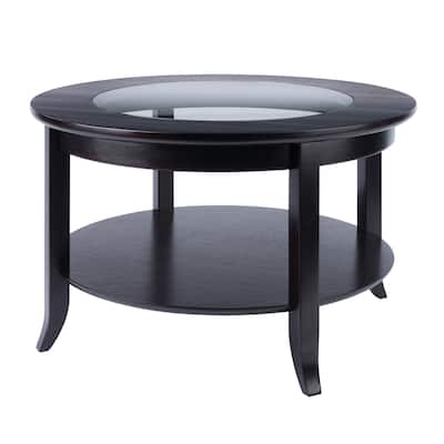 Genoa Coffee Table, Espresso - 30 x 30 x 18.03 inches