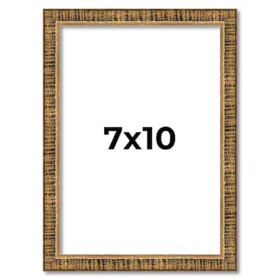 7x10 Frame Gold Kingsley Distressed Solid Wood Picture Frame Width
