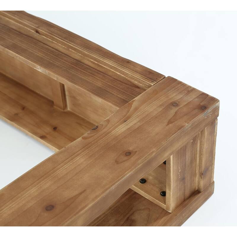 63-Inch Farmhouse Solid Wood Console Table