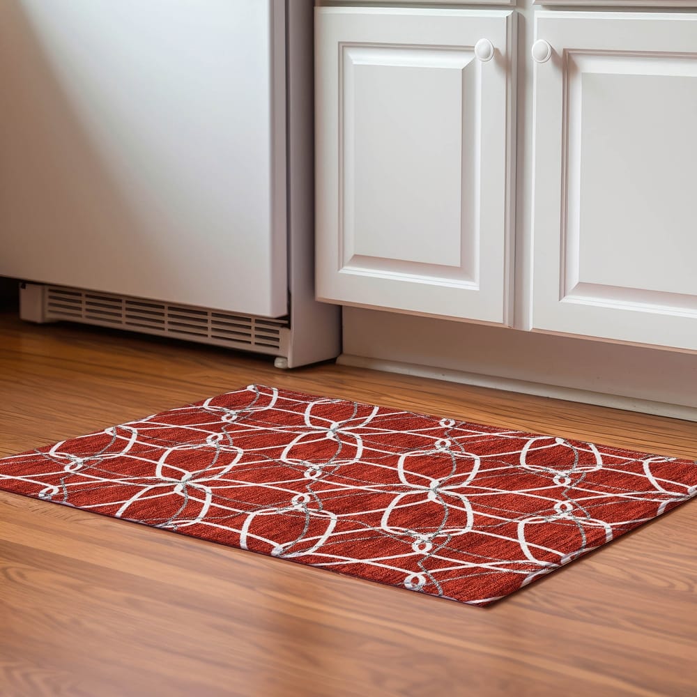 Premium Washable Super Soft Modern Floral Mayfield Rug