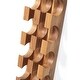 preview thumbnail 4 of 2, Wall Mounted Solid Oak Wine Rack