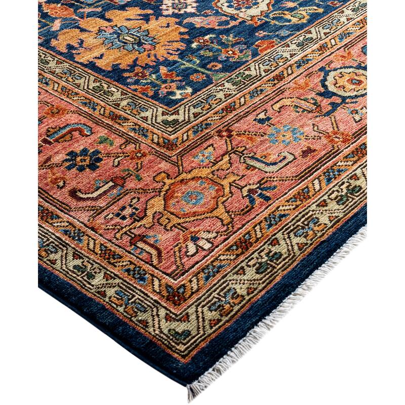 Serapi One-of-a-Kind Hand-Knotted Area Rug - Blue - 10' 0" x 13' 10"