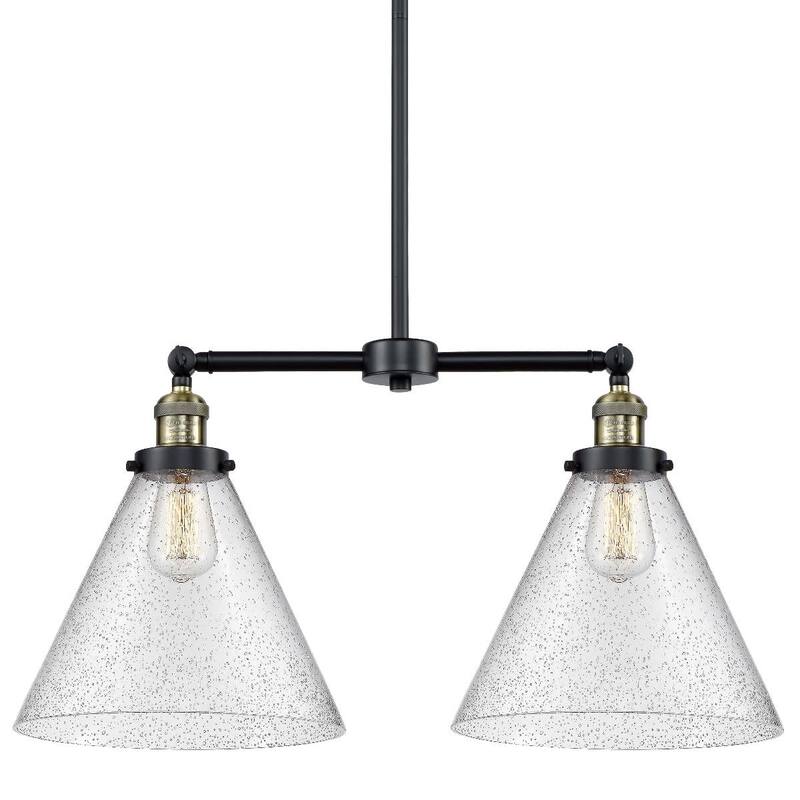 Innovations Lighting X-Large Cone 2 Light 21" Wide Linear Chandelier