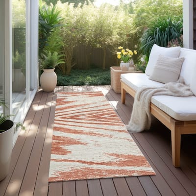 Machine Washable Indoor/ Outdoor Chantille Chevron Modern Rug