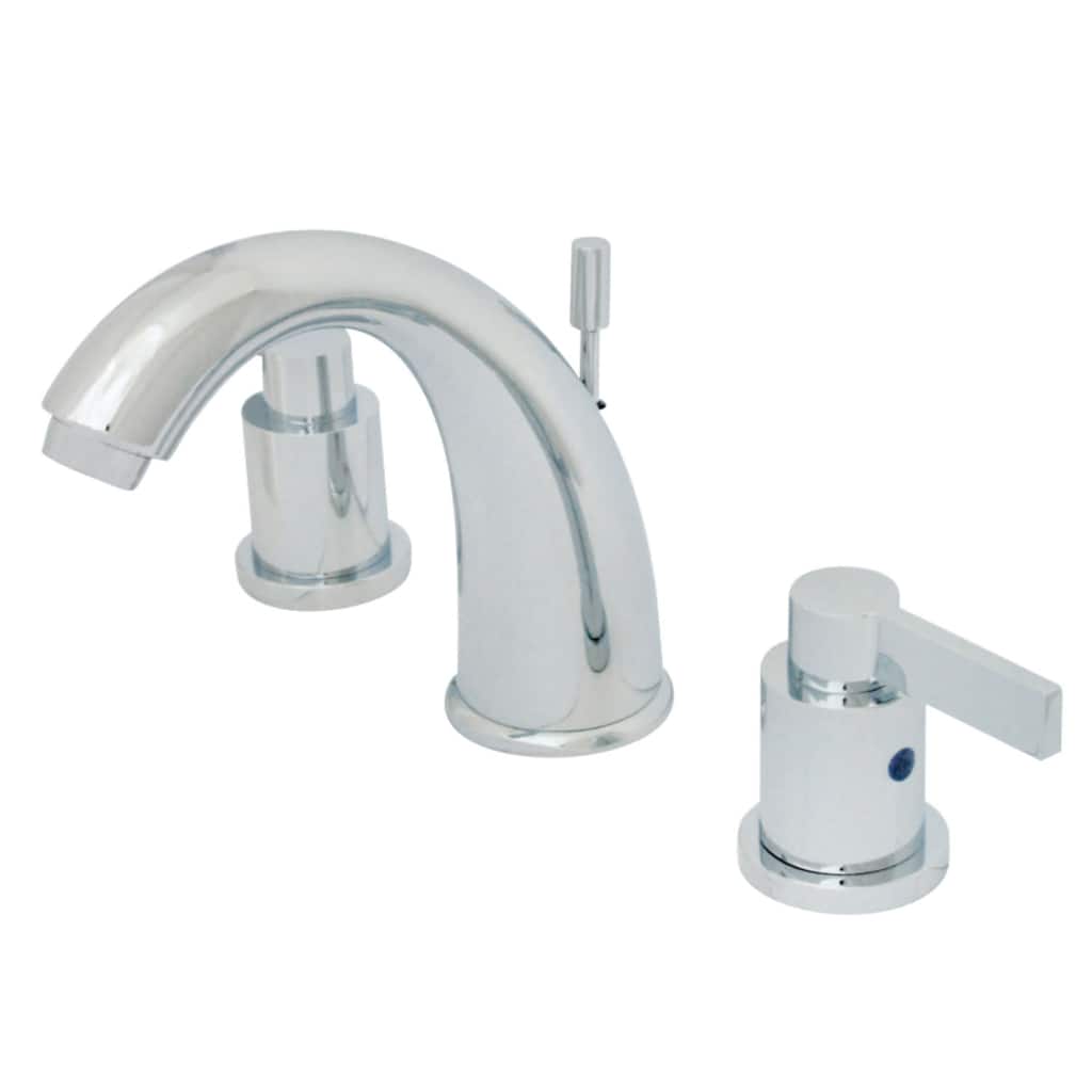 Kingston Brass Nuvo Fusion Widespread Bathroom Faucet - Free Metal