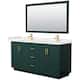 Option Green / White Quartz Top / Brushed Gold Hardware
