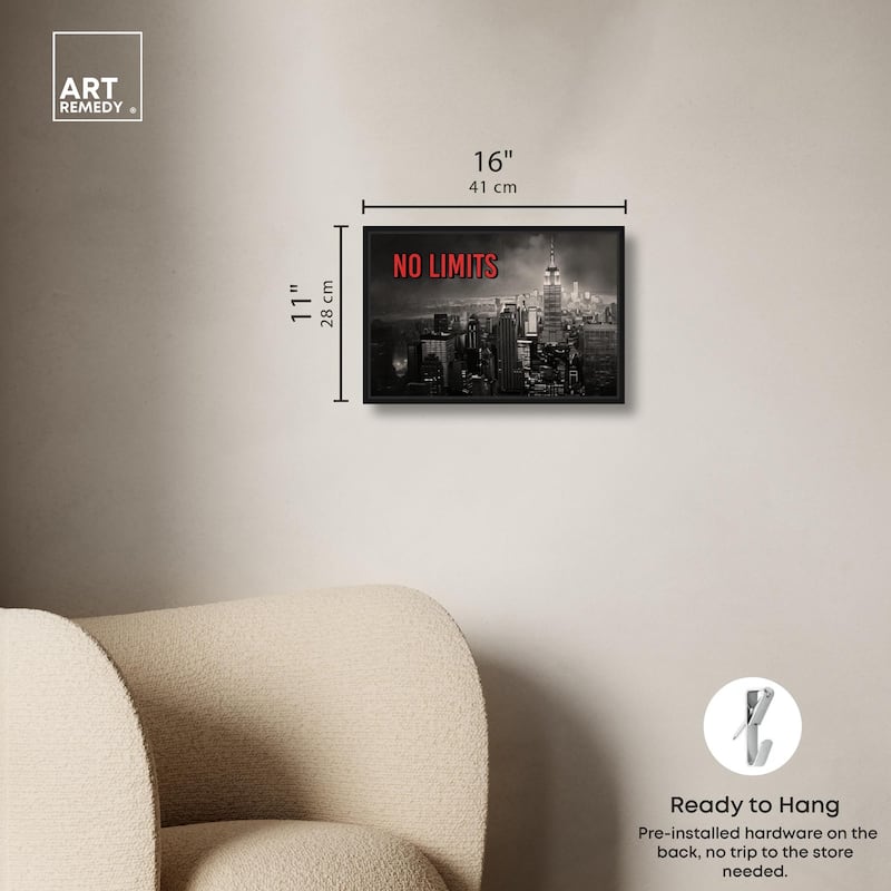 No Limits City Canvas by Art Remedy
