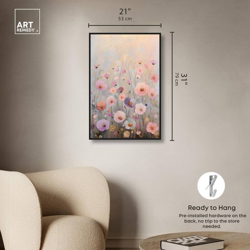 Tiny Blooms II Canvas by Art Remedy