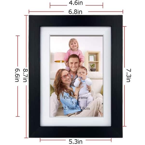 5x7 Picture Frames Set of 4 - Multi-Color