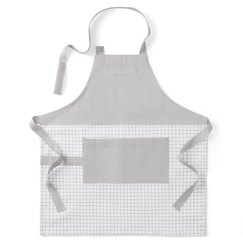 KITCHENAID Gourmet Series Gridlines Little Chef Apron, Water & Stain Resistant