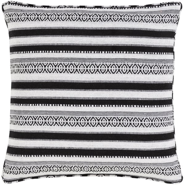 Madora Bohemian Striped Cotton Blend Throw Pillow Overstock 32534657