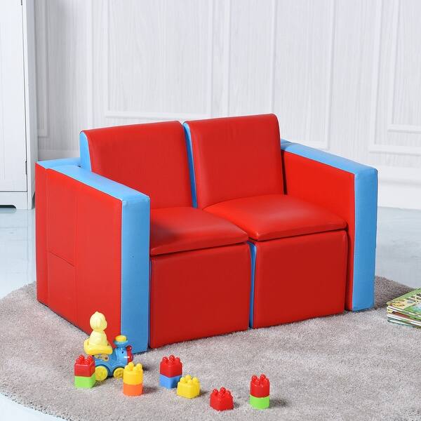Shop Gymax Multi Functional Kids Sofa Table Chair Set Couch